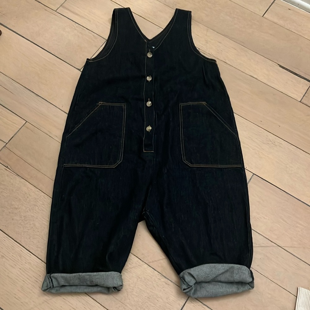 Denim overalls